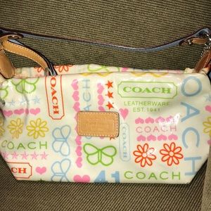 Coach purse small white